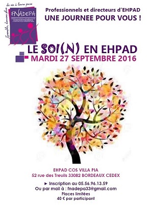 "Le soin en Ehpad" colloque organisé par le COS Villa Pia