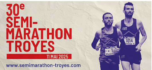 Affiche semi marathon Troyes 2025