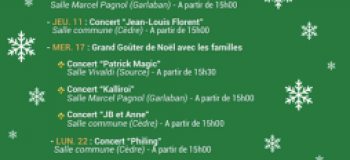 Notre programme spécial fêtes pour le mois de décembre