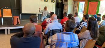 Représentation théâtrale “Désert Sablier” pour les stagiaires du COS CRPF