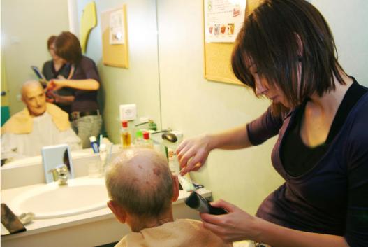 Salon de coiffure au CRRF COS Pasteur