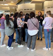 Les stagiaires EAA du COS CRPF visitent la Plateforme de la CAF 77