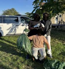 Collecte des déchets sur le site du CADA