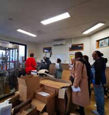 Les stagiaires CIP à l’ESAT Les Ateliers Caravelle de Nemours