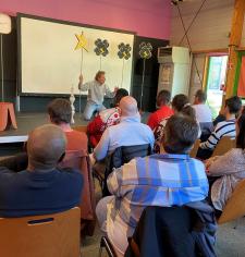 Représentation théâtrale “Désert Sablier” pour les stagiaires du COS CRPF