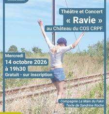 Théâtre et concert "Ravie" au Château le 14 octobre 2026